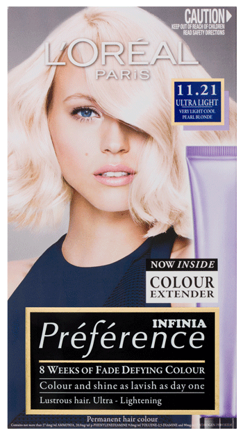 LOralParisPrfrencePermanentHairColour1121UltraLightIntenseFadeDefyingColour1